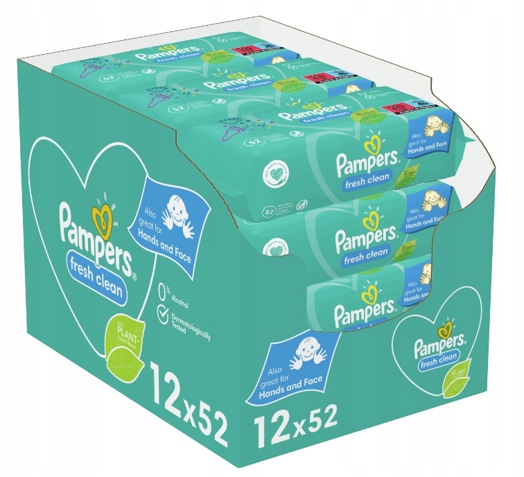 chusteczki nawilżane pampers 12