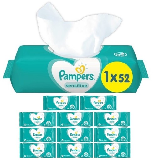 chusteczki pampers sensitive allegro