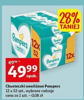 chusteczki pampers sensitive auchan