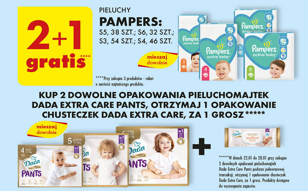 co jaki czas biedronka ma promocje na pieluchy pampers