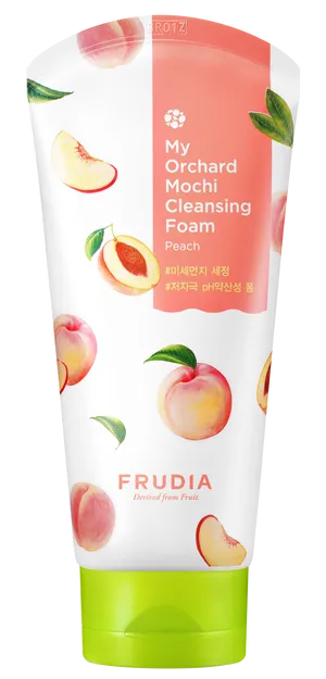 frudia pianka myjąca do twarzy peach