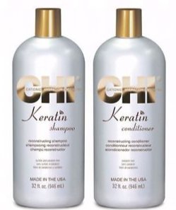 chi keratin gold zestaw szampon odżywka 2x355ml