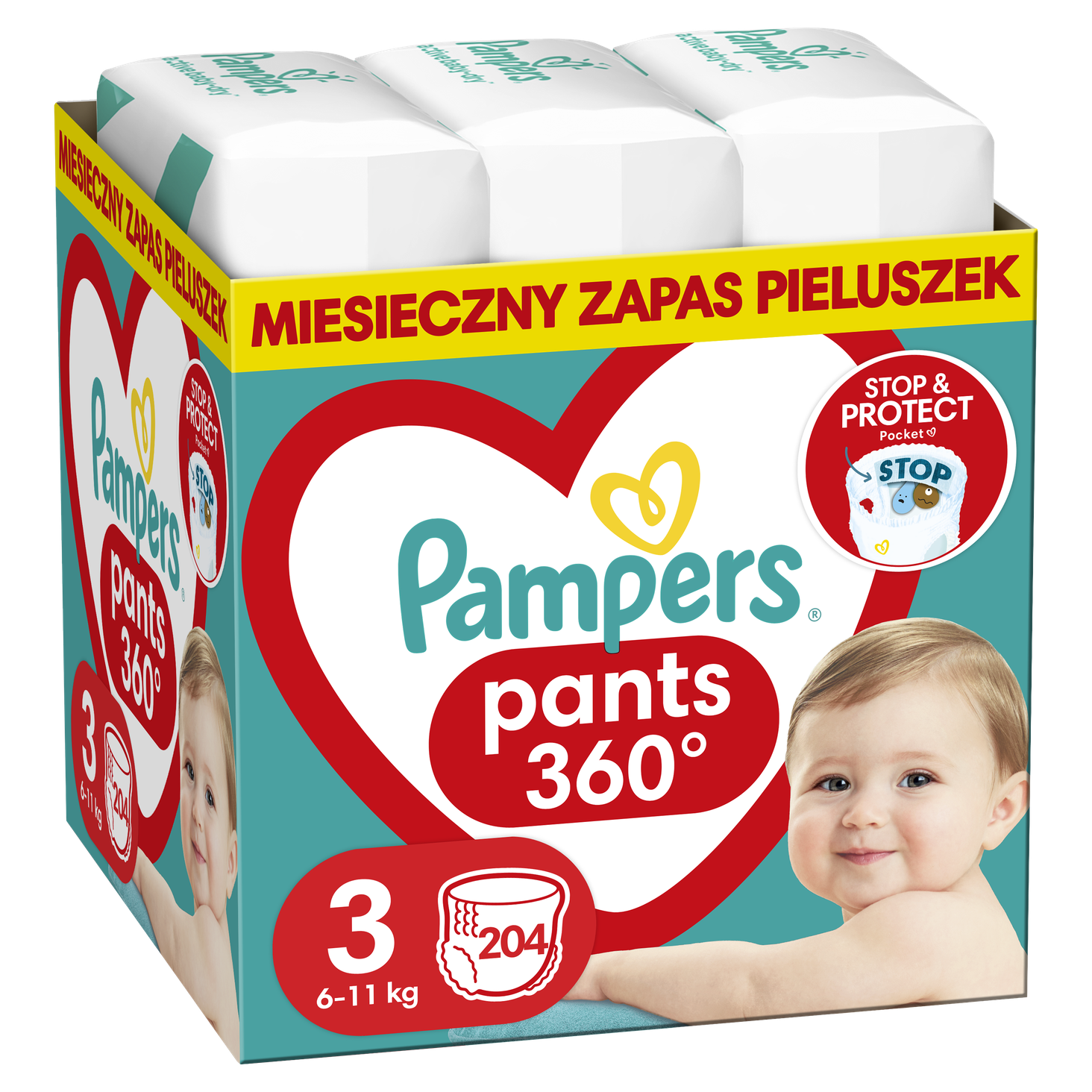 pampers pieluchomajtki midi ceneo