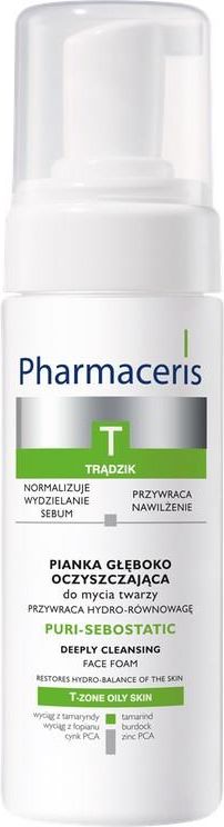 pharmaceris pianka do głebokiego ocysczania twarzy cery trądzikowej