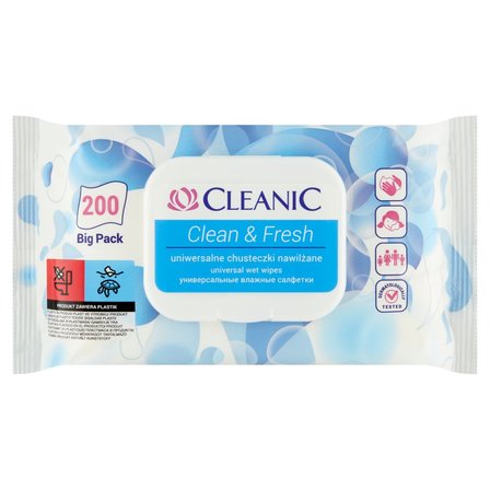 chusteczki nawilżane 15 2 1 cleanic aqua