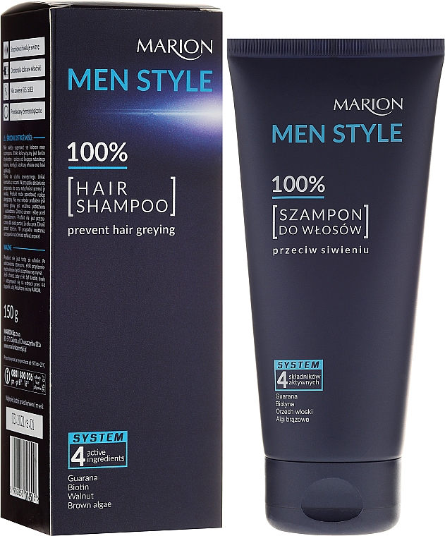 marion men style 100 szampon przeciw siwieniu