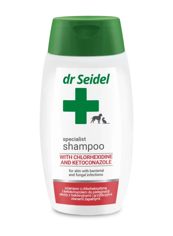 dermapharm dr seidel szampon z chlorheksydyną dla psów 220 ml