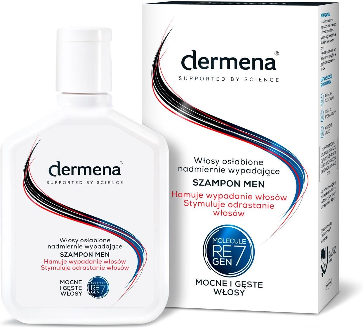 dermena hair care plus szampon przeciwłupieżowy hamujący wypadanie włosów
