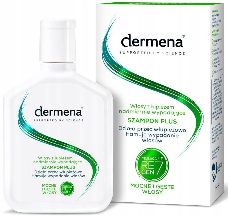 dermena plus szampon przeciw łupieżowy hamuje wypadanie włosów 200ml