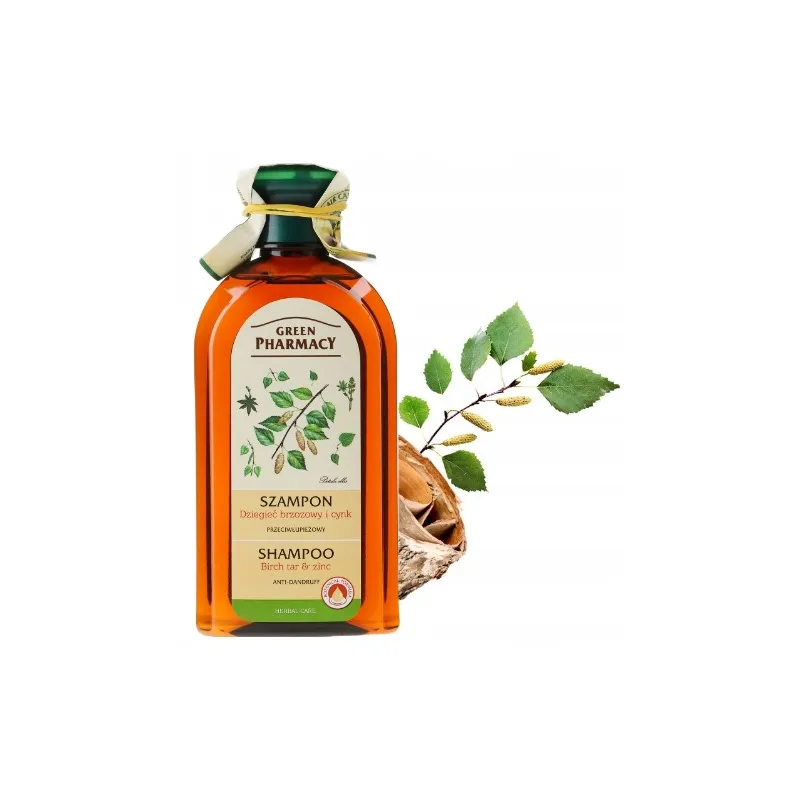 dos green pharmacy szampon przeciwłupieżowy z cynkiem i dziegciem brzozowym