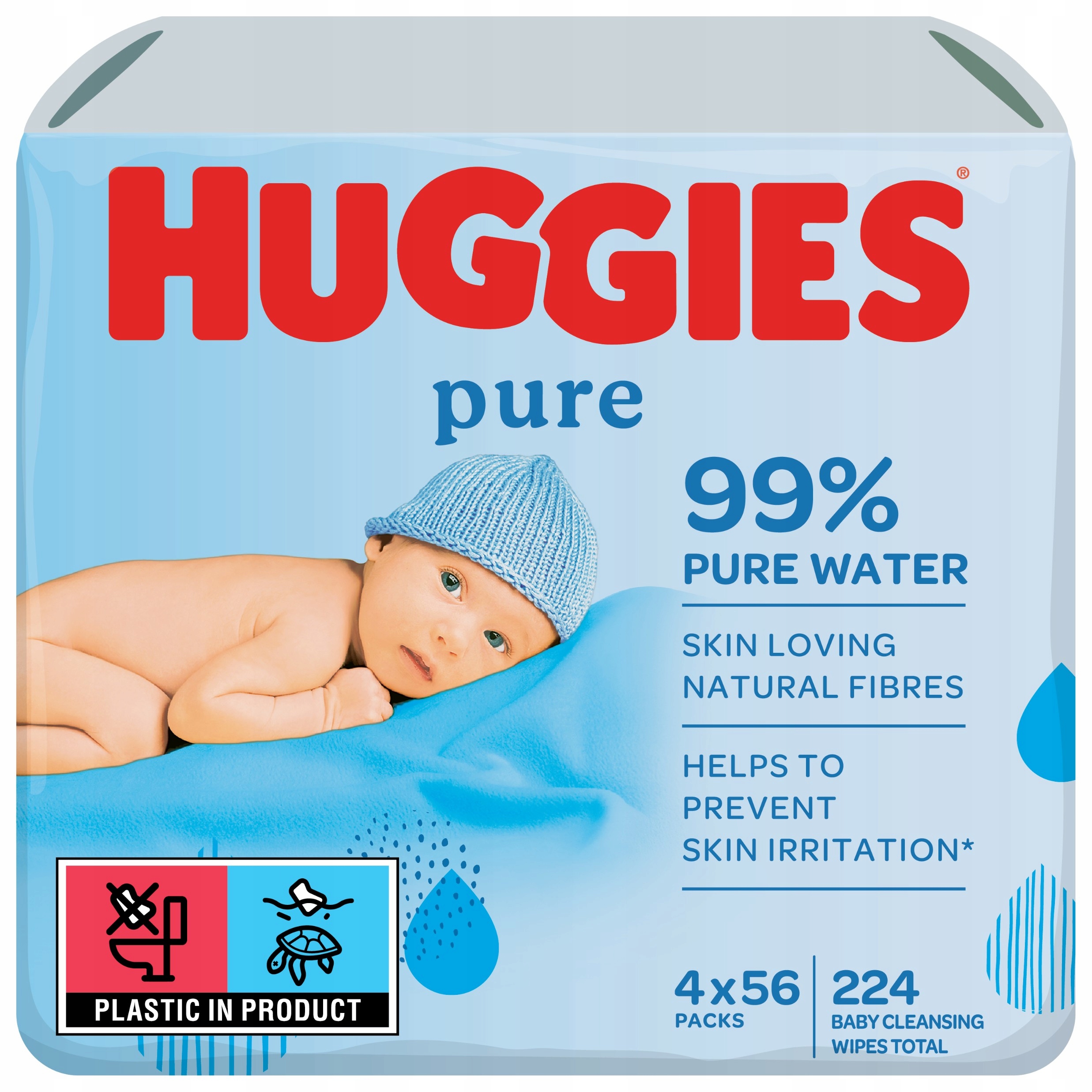 chusteczki nawilzane huggies w pudelku