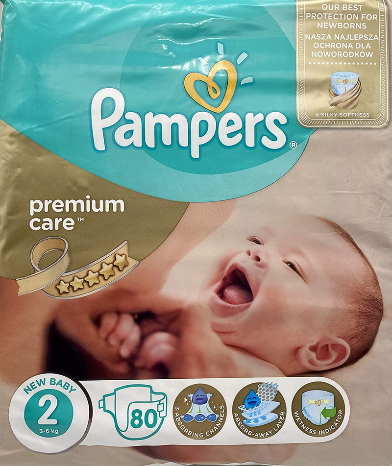 pampers premium care new baby 3-6 kg 80 szt