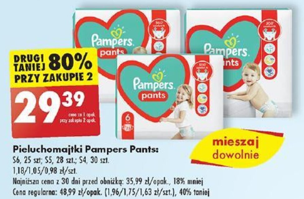 pieluchomajtki pants pampers promocja