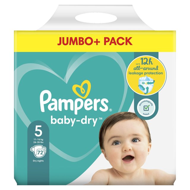 pampers jumbo pack 5 72