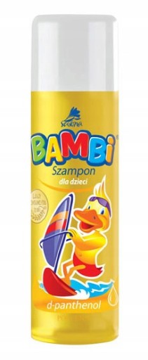 żółty szampon dla dzieci bambi