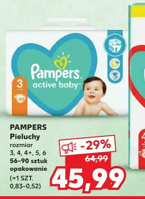 pieluchy pampers kaufland 2 maja