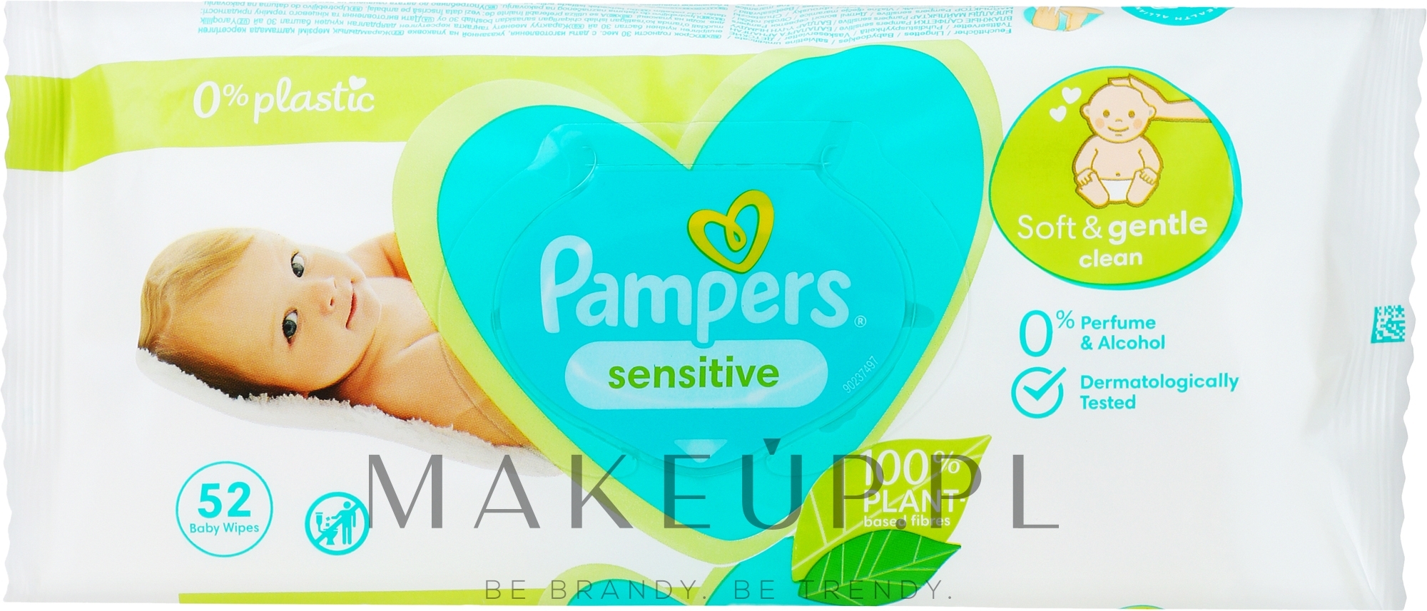 pampers sensitive chusteczki nawilżane 4 x 52 sztuk