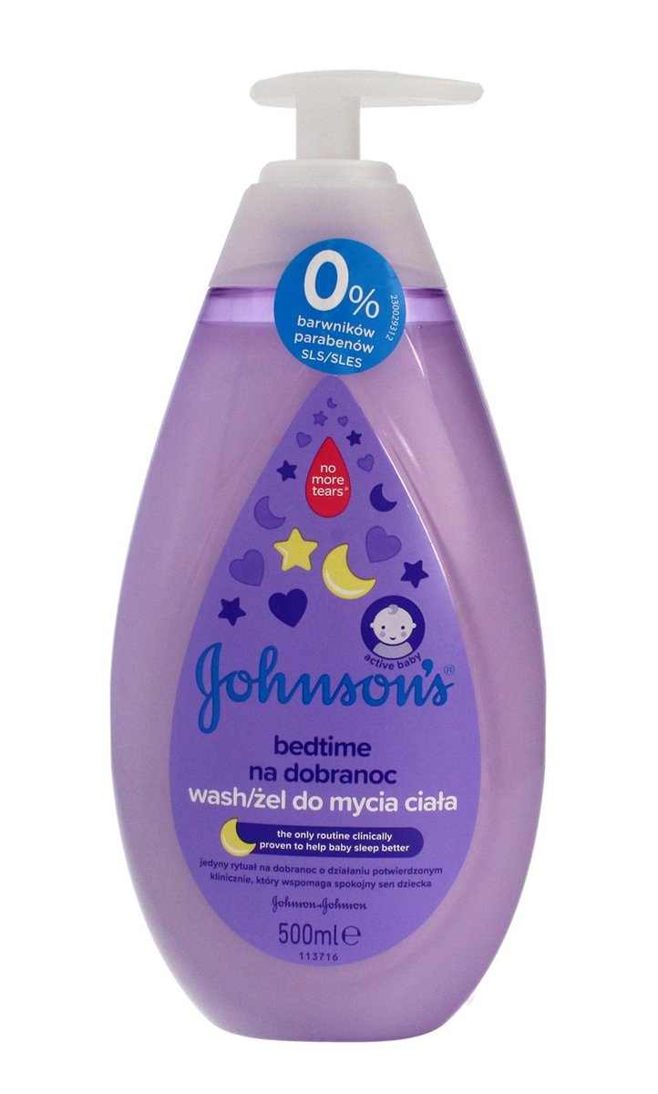żel do mycia ciała lub szampon johnsons baby