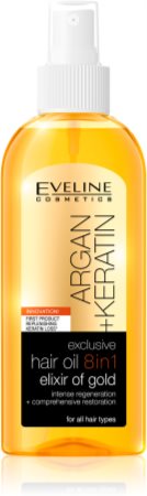 eveline argan keratin liquid&silk olejek do włosów odżywczy