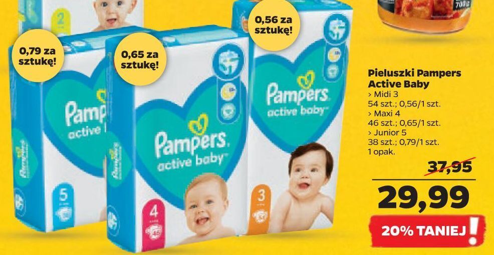 netto pieluszki pampers premium care 3