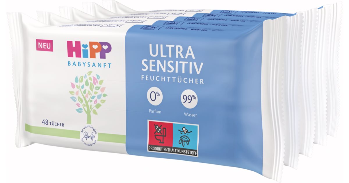 chusteczki nawilżane hipp ultra sensitive skład