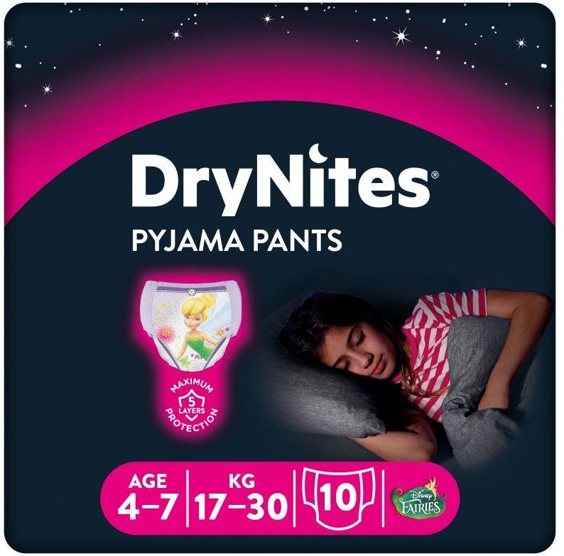 pieluchomajtki huggies drynites dziewczynki 4-7 lat