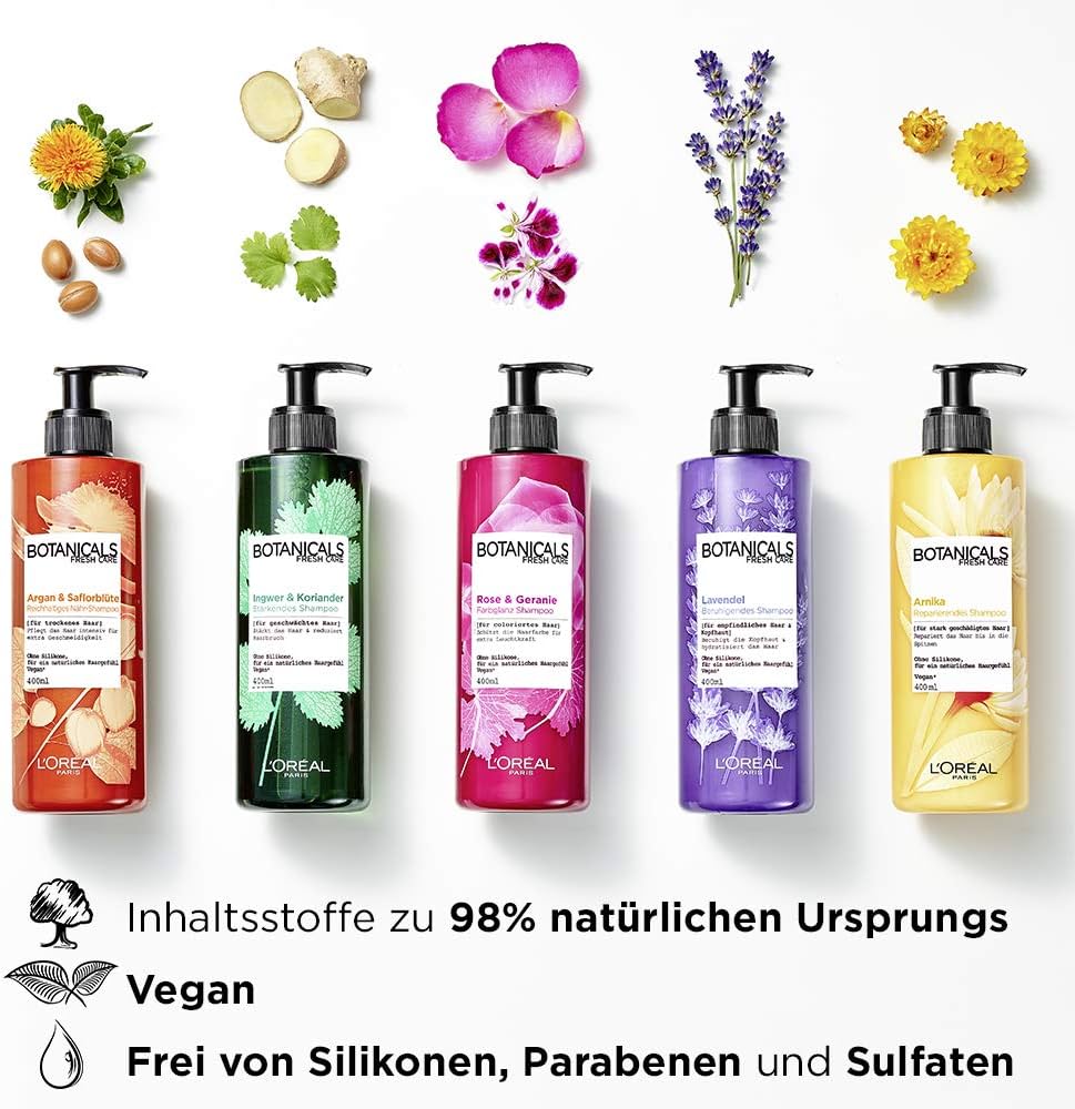 botanicals szampon do włosów suchych