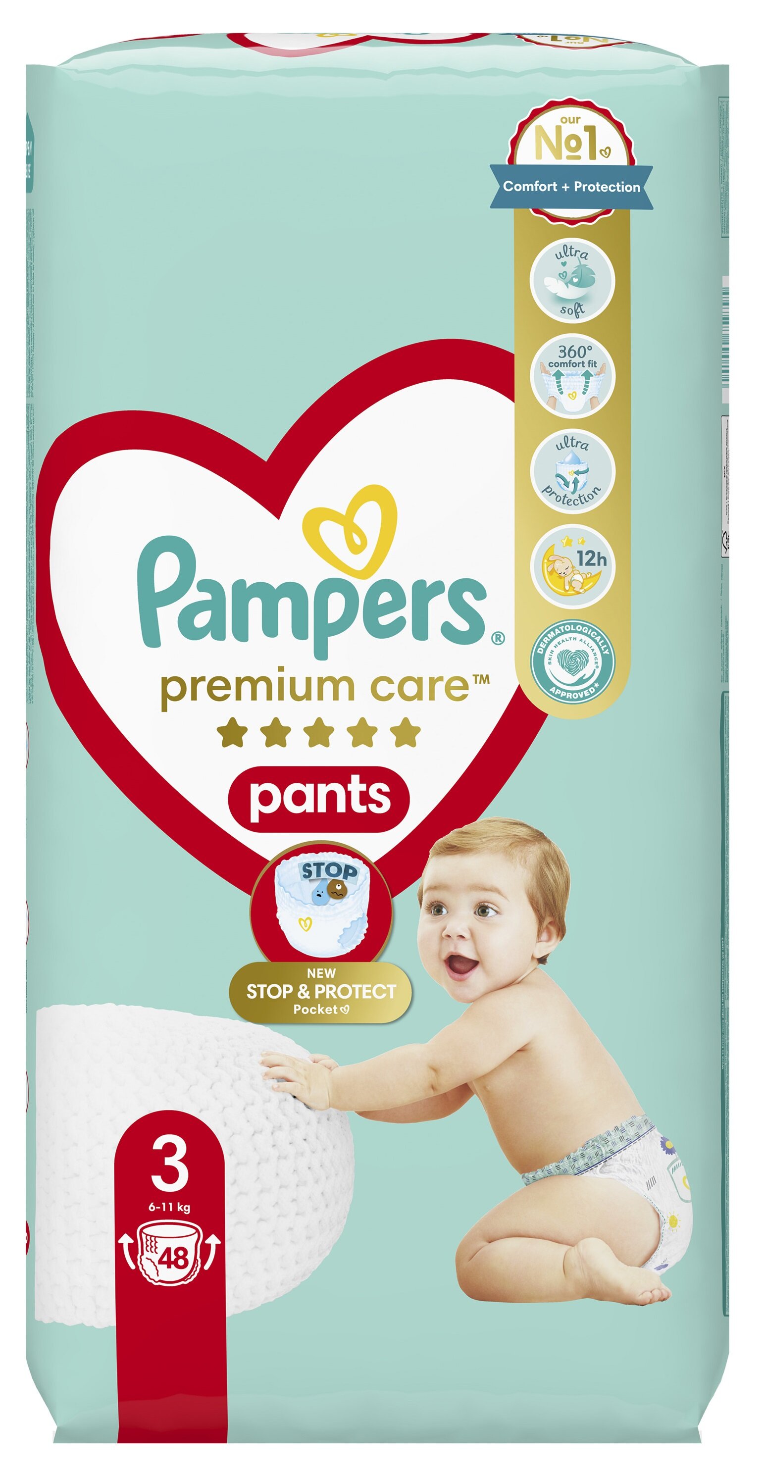 pieluchomajtki pampers premium care pons