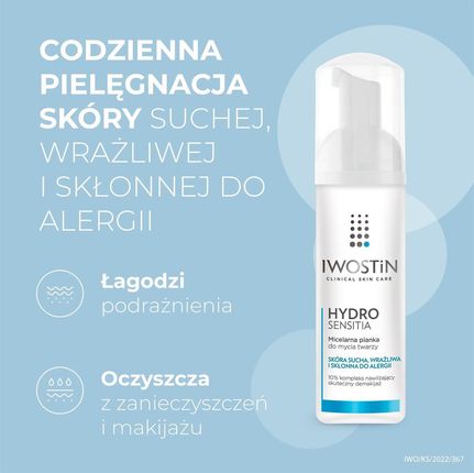 hydro sensitiamicelarna pianka do mycia twarzy