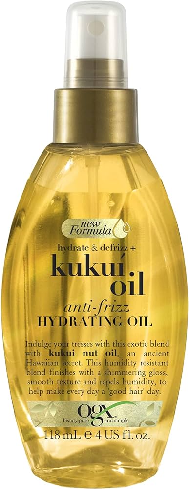 organix kukui oil olejek do włosów kukui