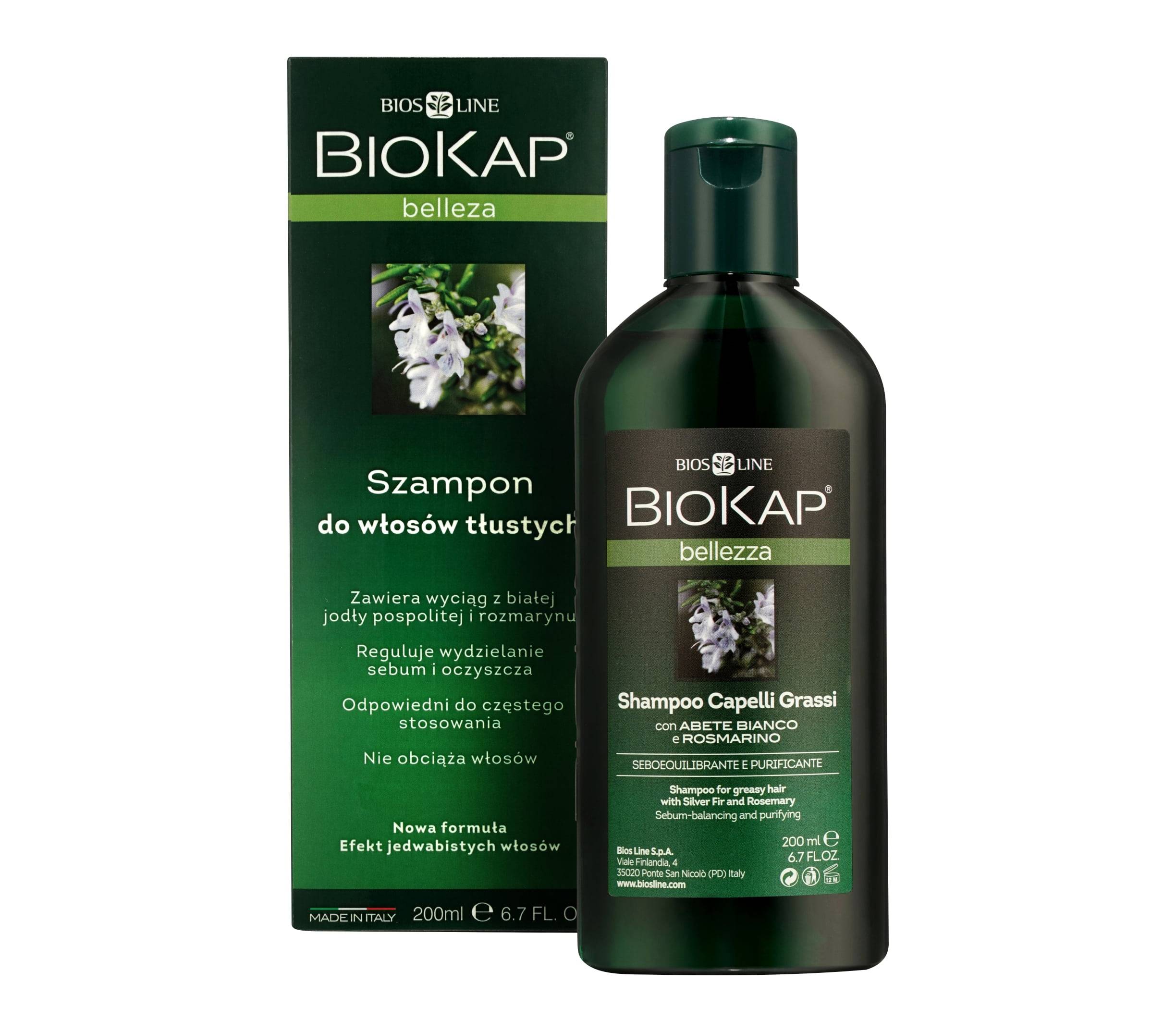 biokap szampon do włosów przetłuszczających