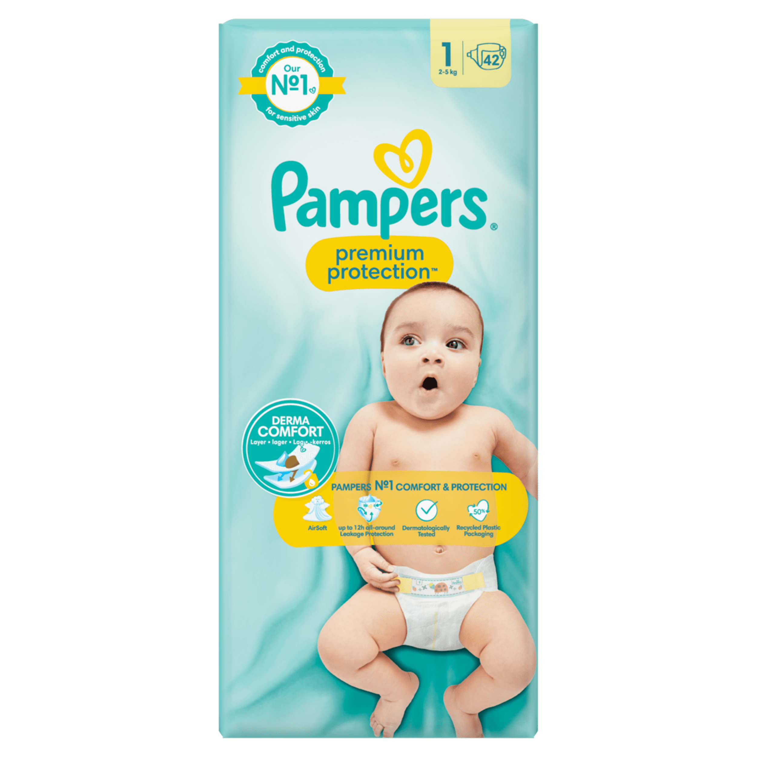 pampers size 1 transparent