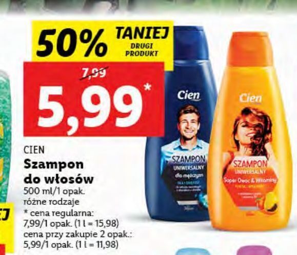 lidl szampon cien