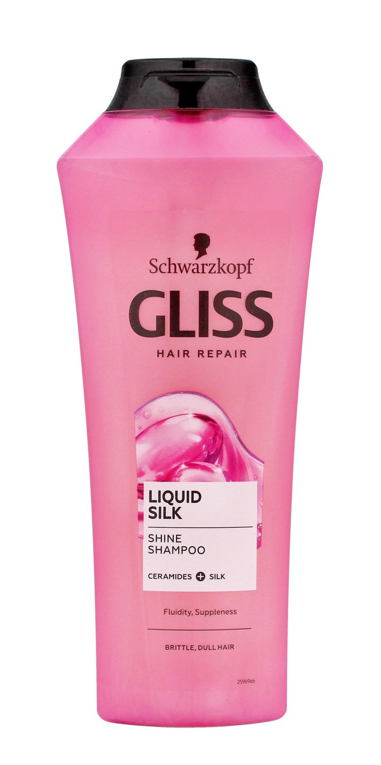 gliss kurliquid silk szampon do włosów łamliwych i matowych