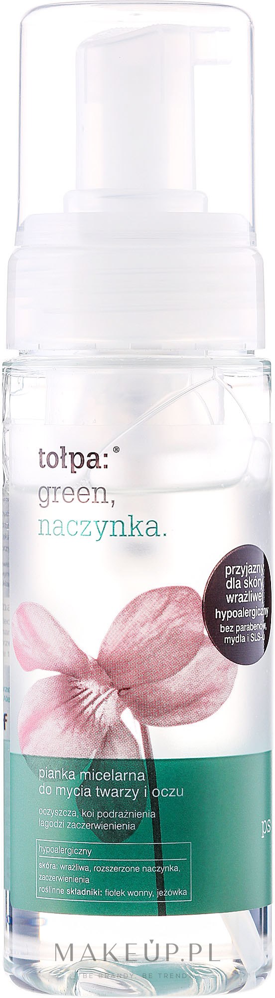 green naczynka pianka micelarna do mycia twarzy i oczu