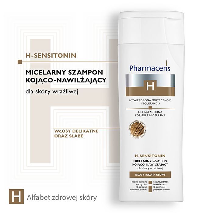 h-sensitonin micelarny szampon kojący do skóry wrażliwej