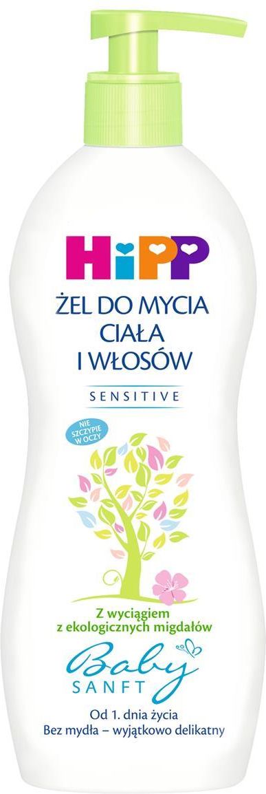 hipp szampon i żel do mycia ciala i włosów