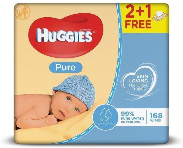 huggies chusteczki nawilżane pure 64szt