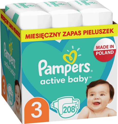 ile kosztuje pampers na 3 latka