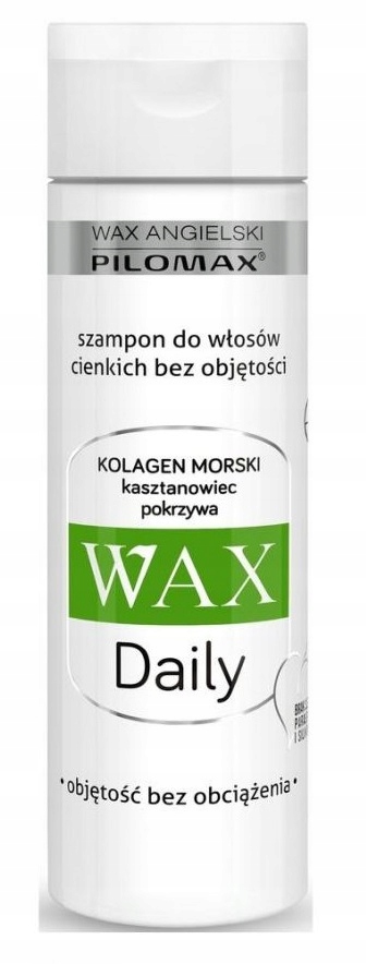 ilomax wax daily szampon do włosów cienkich bez objętości