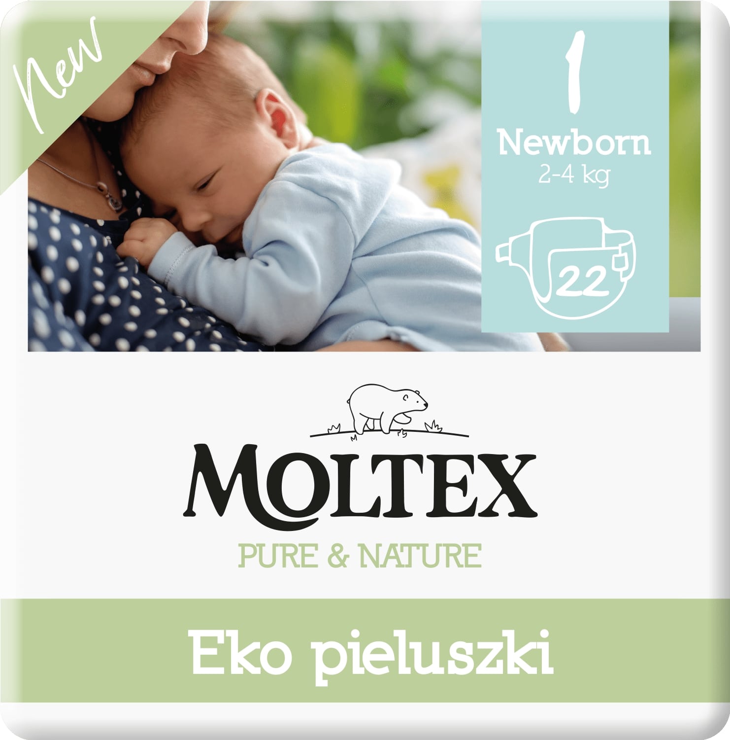 jednorazowe pieluchy no.1 2-4kg newborn 23 szt