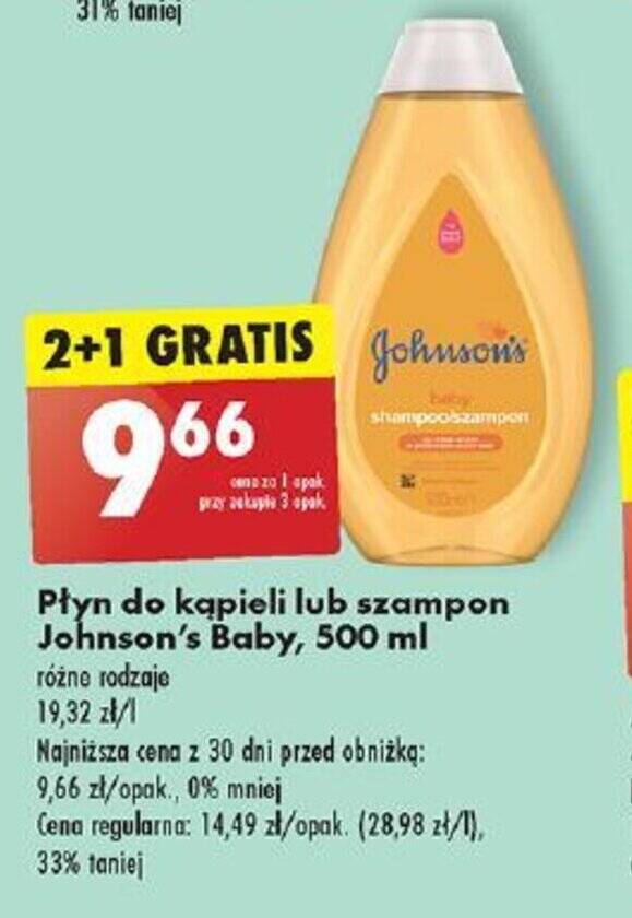 johnson baby szampon biedronka cena