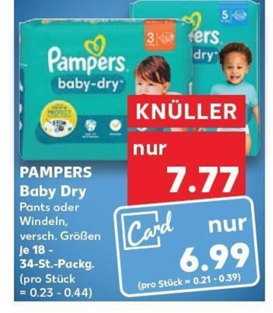 kaufland pampers 34