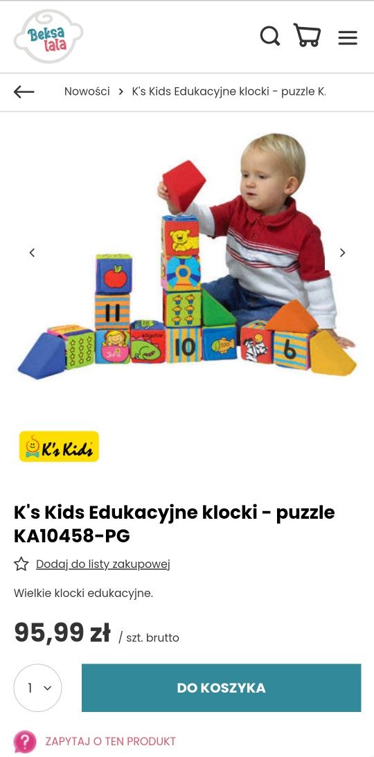 KS Kids KA10458 Zabawka edukacyjna