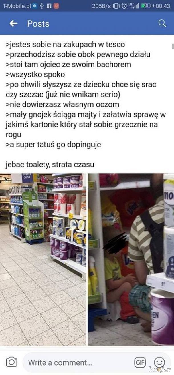 ktoś kto sra do pieluchy