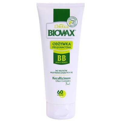 lbiotica biovax bb beauty benefit odżywka do włosów ciemnych