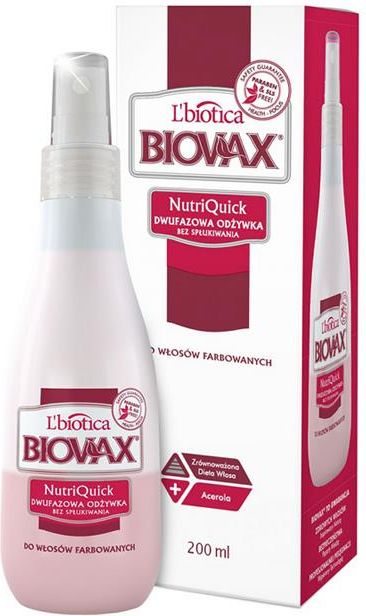 lbiotica biovax nutriquick odżywka do włosów keratyna 200ml