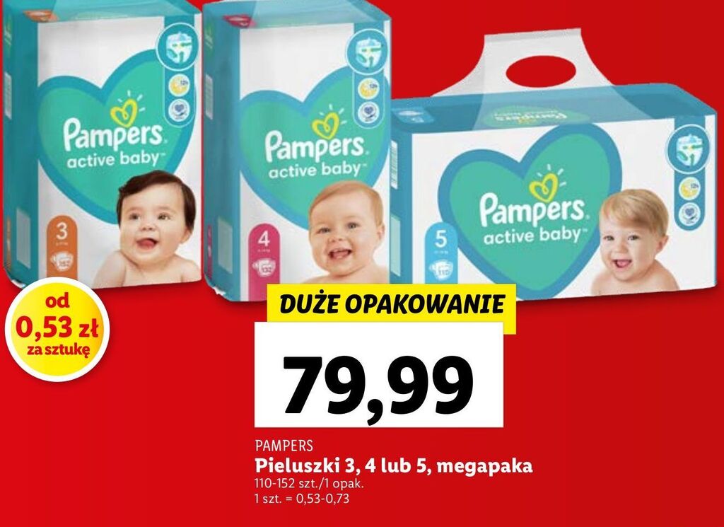 lidl pieluchy duze opakowanie