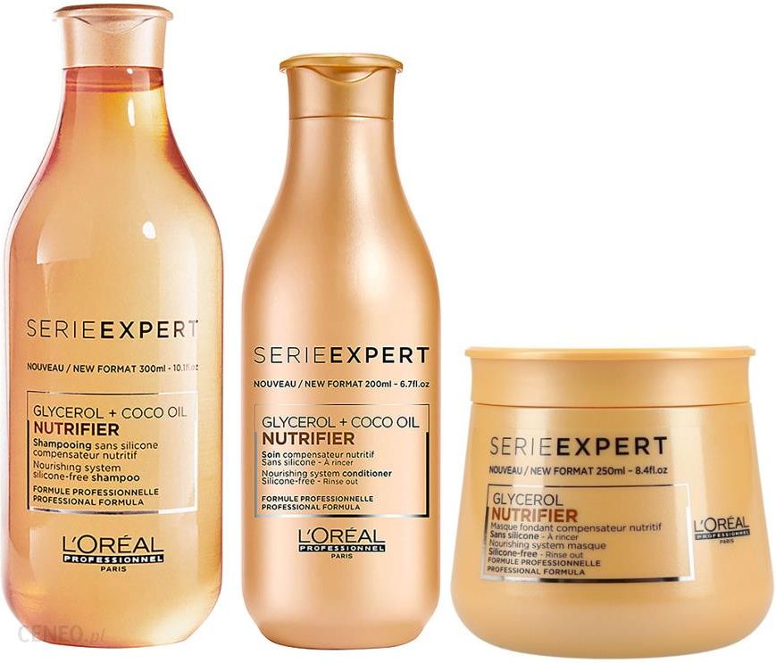 loreal nutrifier zestaw szampon do włosów suchych i przesuszonych
