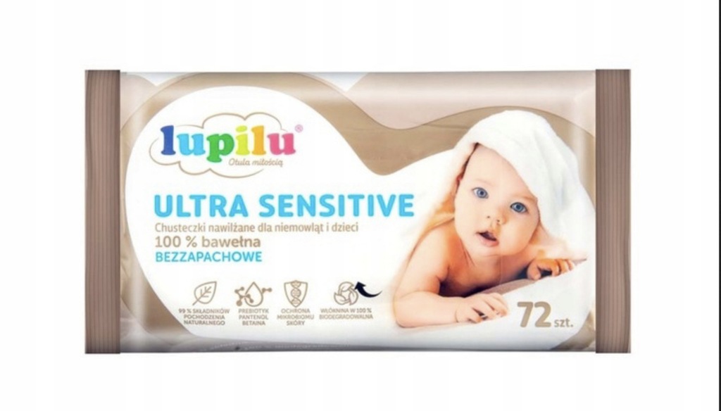 lupilu premium chusteczki nawilżane dla dzieci 100 bawełny